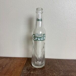 Crush Soda Glass Soda Bottle 1960s Vintage Bottle Evanston Illinois